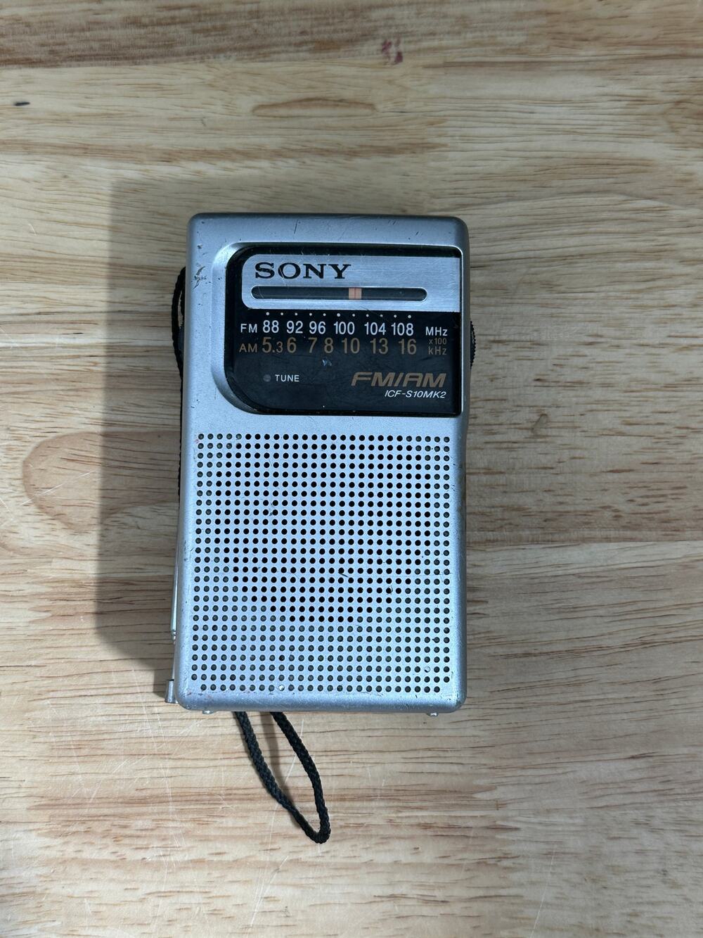 Sony ICF-S10MK2 Pocket Radio with Speaker - Silver